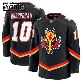 Calgary Flames Trikot Fanatics Premium Jonathan Huberdeau 2024-25 Schwarz Ausweich - Kinder